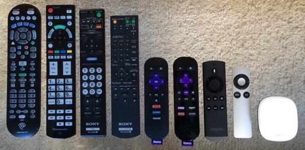 Evolution of TV remotes